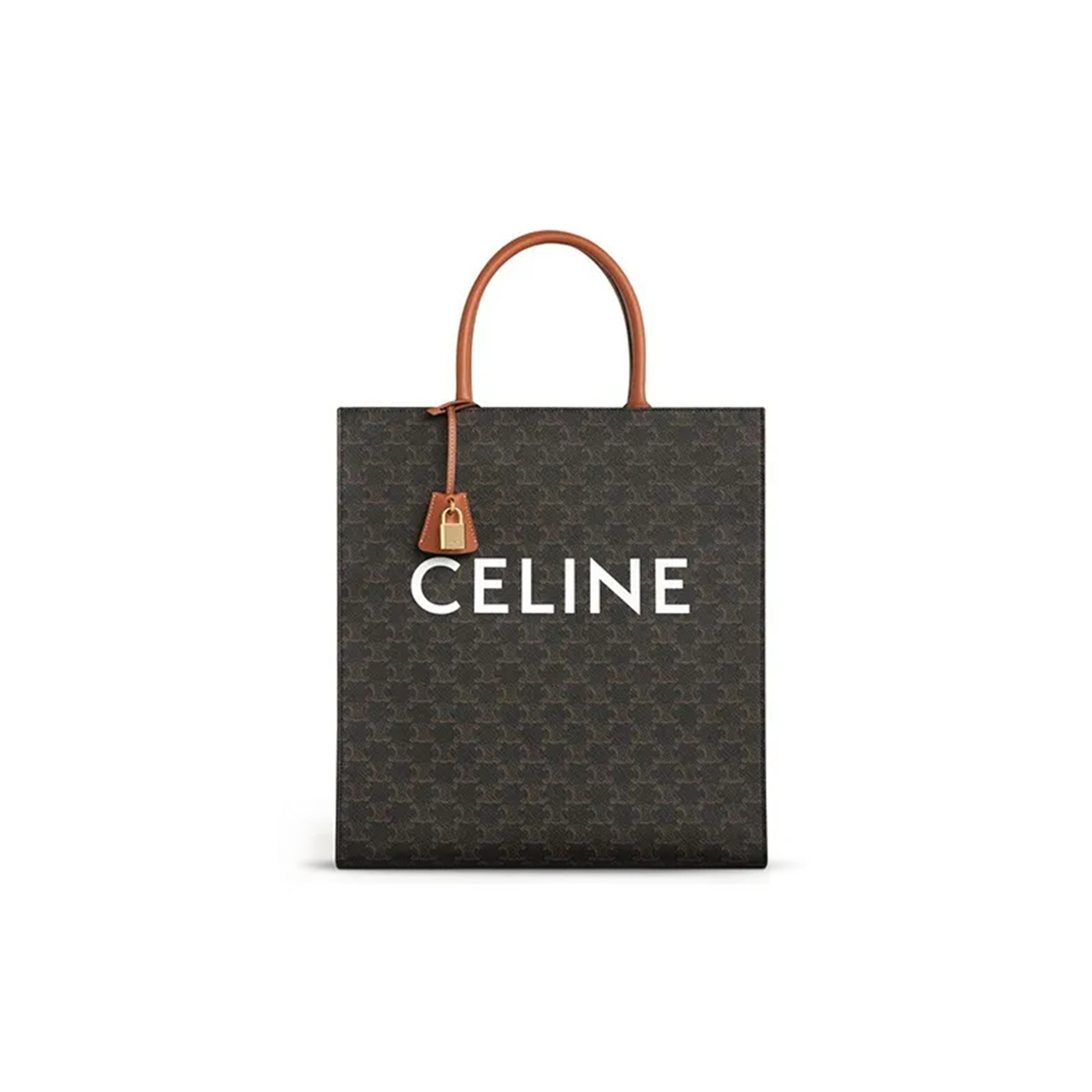 CELINE TOTE IN CABAS TRIOMPHE PRINTED COWHIDE 191492BZK.04LU (39.5*37*9cm)